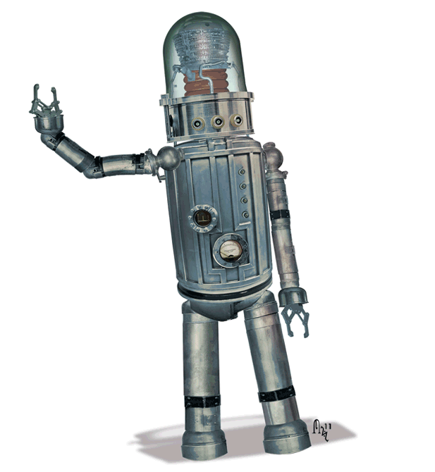 animated clipart robot - photo #22